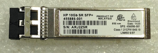 HP 456096-001 BladeSystem 10Gb SR SFP+ Transceiver for C-Class Blade System NEW