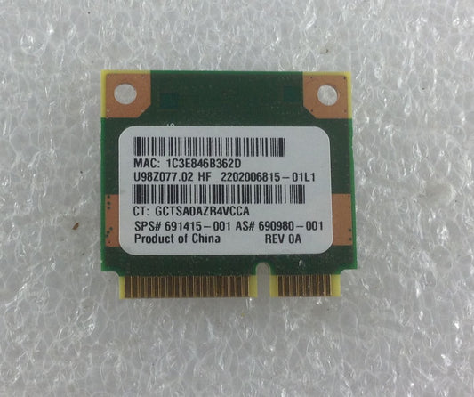 HP Compaq Presario CQ58 331SA Wifi Wi-Fi WLAN Wireless Card Mini PCI-E RT5390