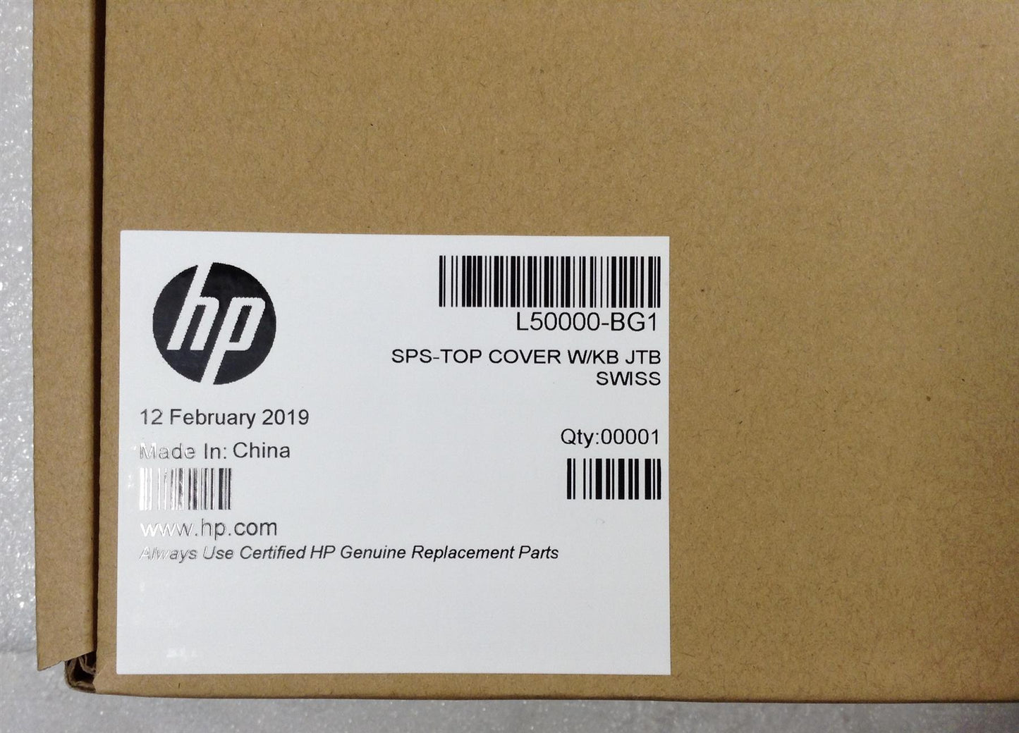 for HP 255 250 G7 L50000-BG1 Jetblack Palmrest Keyboard Switzerland NEW Original