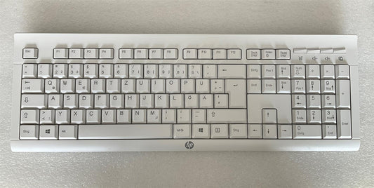 For HP 230 C2710 M7P30AA#ABD USB Wireless Keyboard White German GR Layout NEW