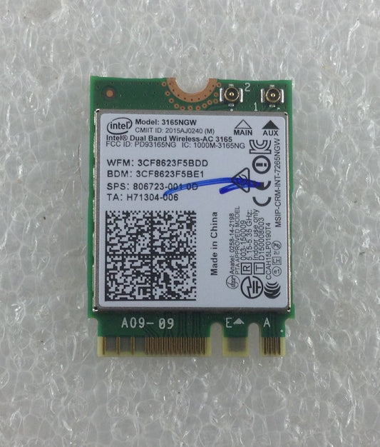 HP 255 G5 ITT38ES Wifi Wi-Fi WLAN Wireless Card Mini PCI-E 3165NGW 806723-005