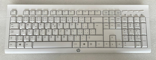 For HP 230 C2710 M7P30AA#AKB USB Wireless Keyboard White Czech Layout NEW