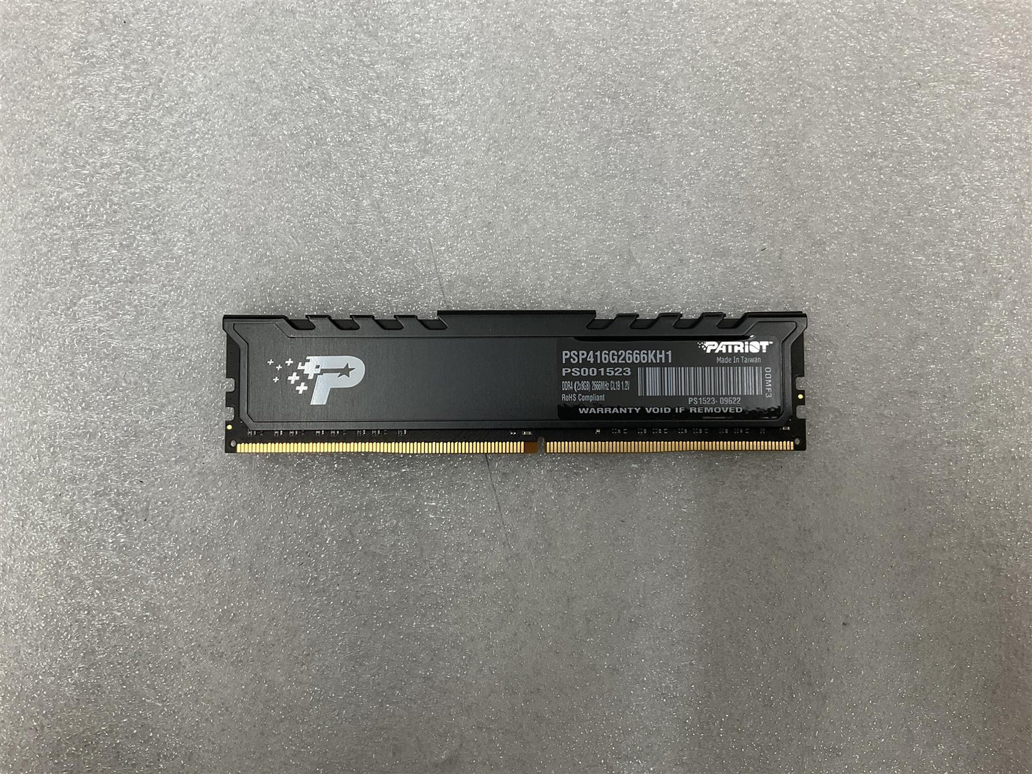 Patriot PSP416G2666KH1 DDR4 8GB 2666 Mhz Ram Memory PS001523 PS1523-09622 NEW