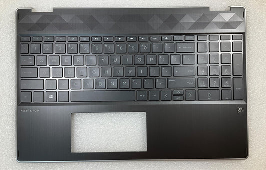 HP Pavilion x360 15-DQ L53081-B31 L51520-B31 US int. English International also named dutch Keyboard Palmrest