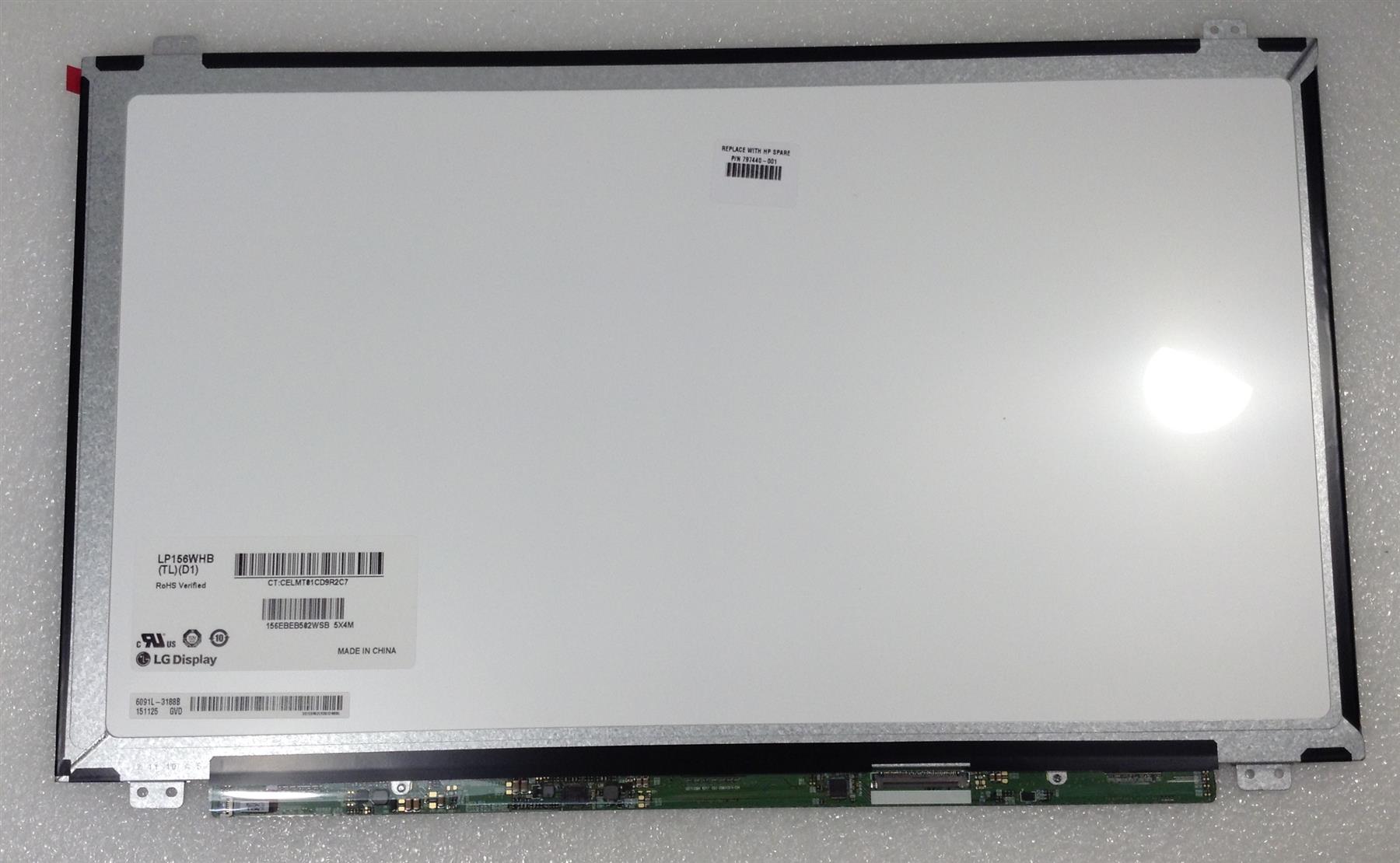 HP 15.6 687700-001 Screen LP156WHB TL D1 40p Display RAW PANEL 15.6 HD