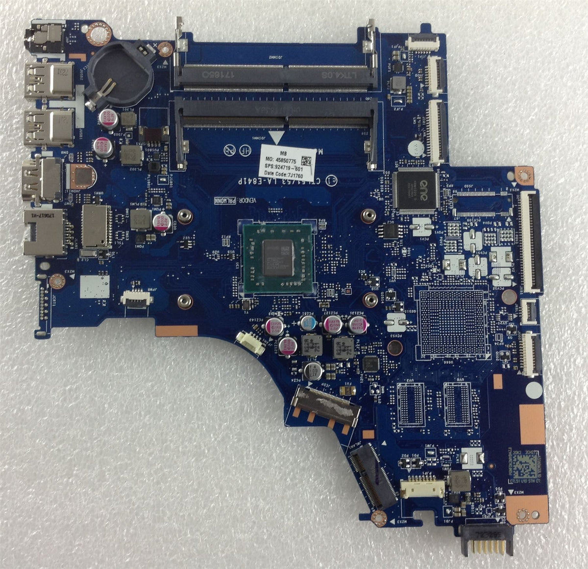 for HP Pavilion 15-BW 15-bw024na MOTHERBOARD Mainboard 924719-601 924919-601 sending 924718  924718 LA-E841P AMD 3 GHZ