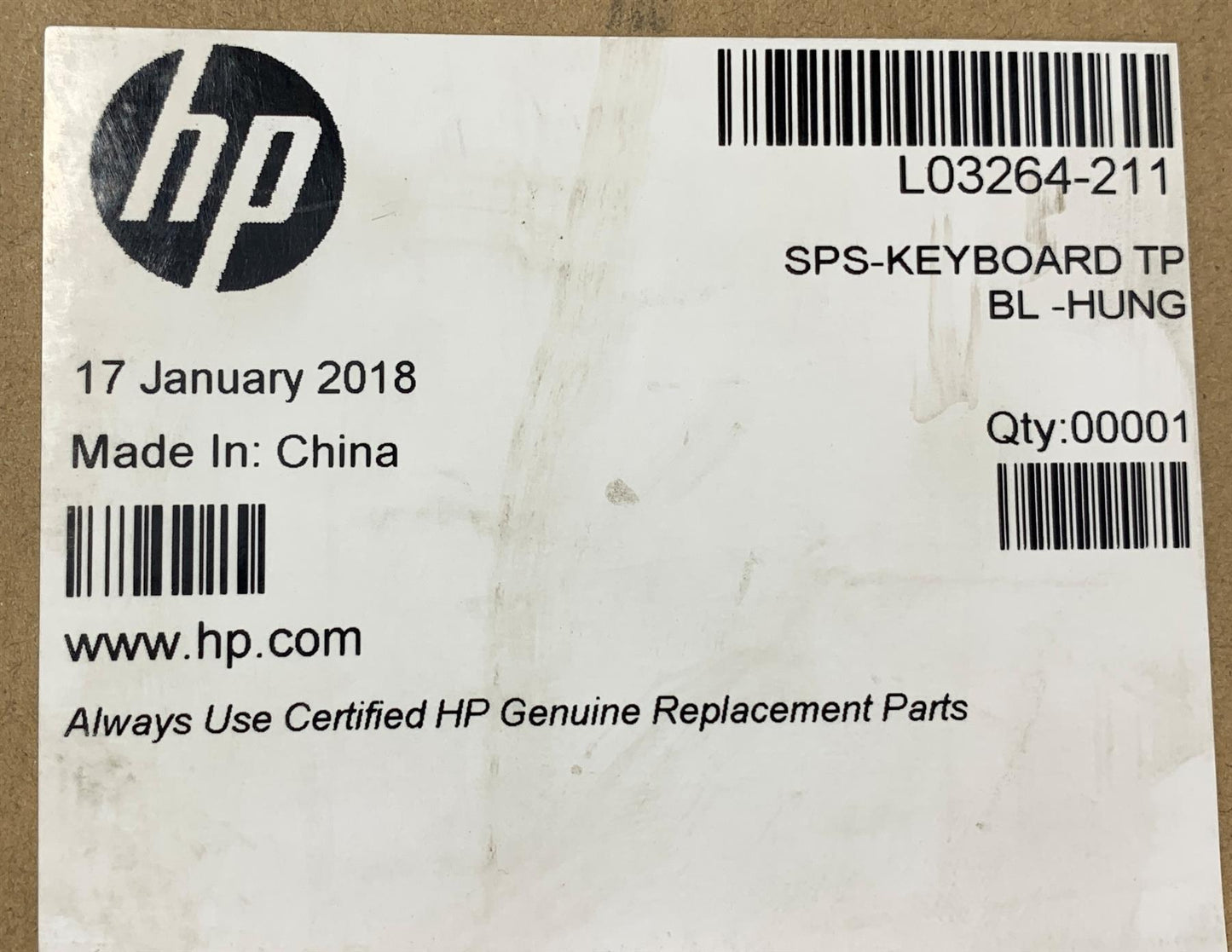 HP ZBook x2 G4 L03264-211 Magyar Hungarian Keyboard Palmrest Hungary Genuine NEW