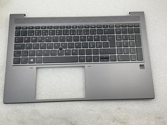 For HP Zbook Firefly 15 G7 M07495-DH1 Danish Finnish Norwegian Keyboard Palmrest