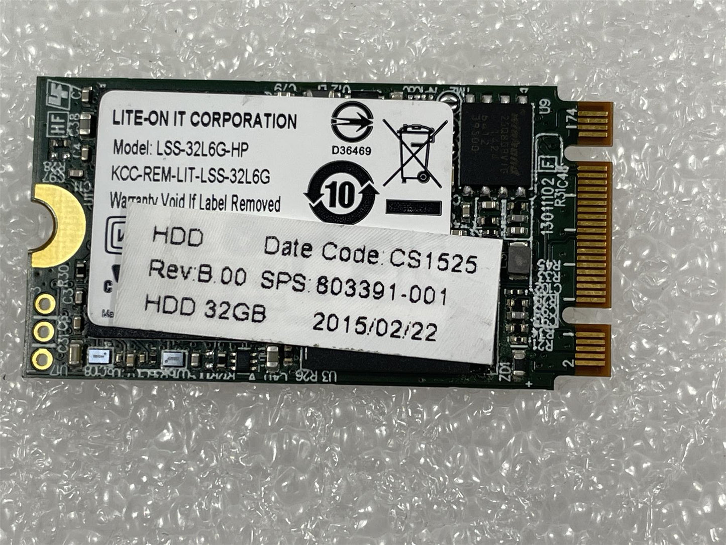 for HP 781851-001 803391-001 Lite-ON LSS-32L6G-HP 32GB M.2 SSD Solid State Drive NEW
