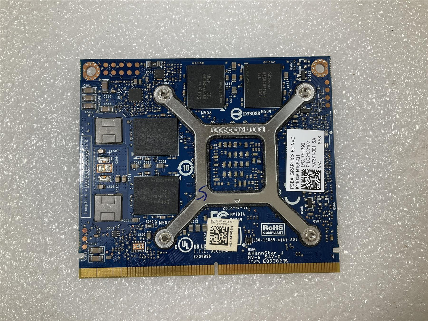 HP ZBook 15 G2 785223-001 NVIDIA Quadro K1100M NVIDIA 2GB GPU Graphics Card
