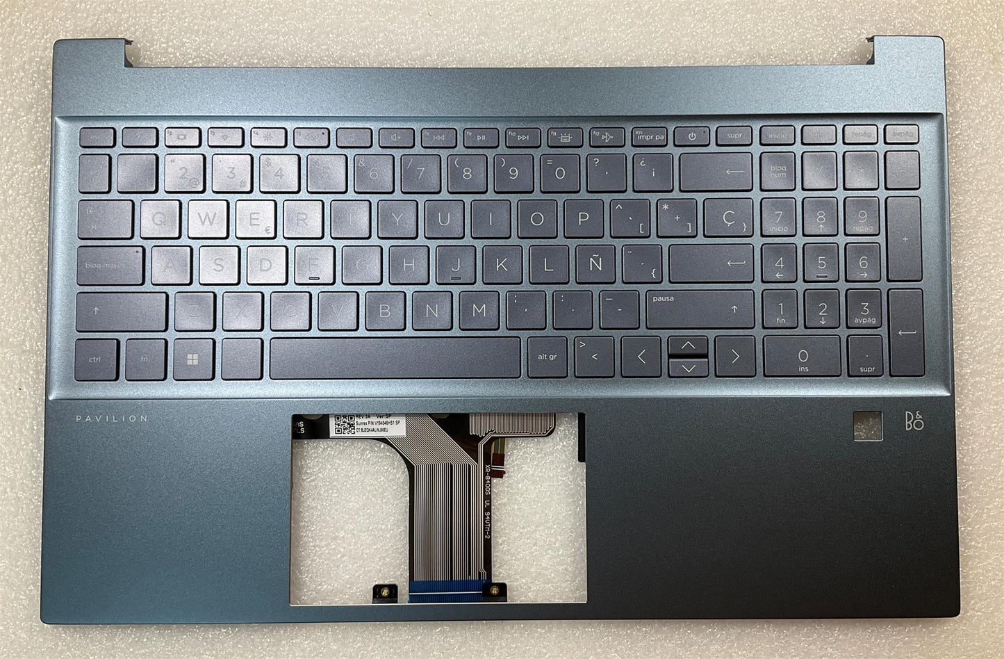 HP Pavilion 15-EH 15-EG N05631-071 N02056-071 Spain Spanish ES Keyboard Palmrest