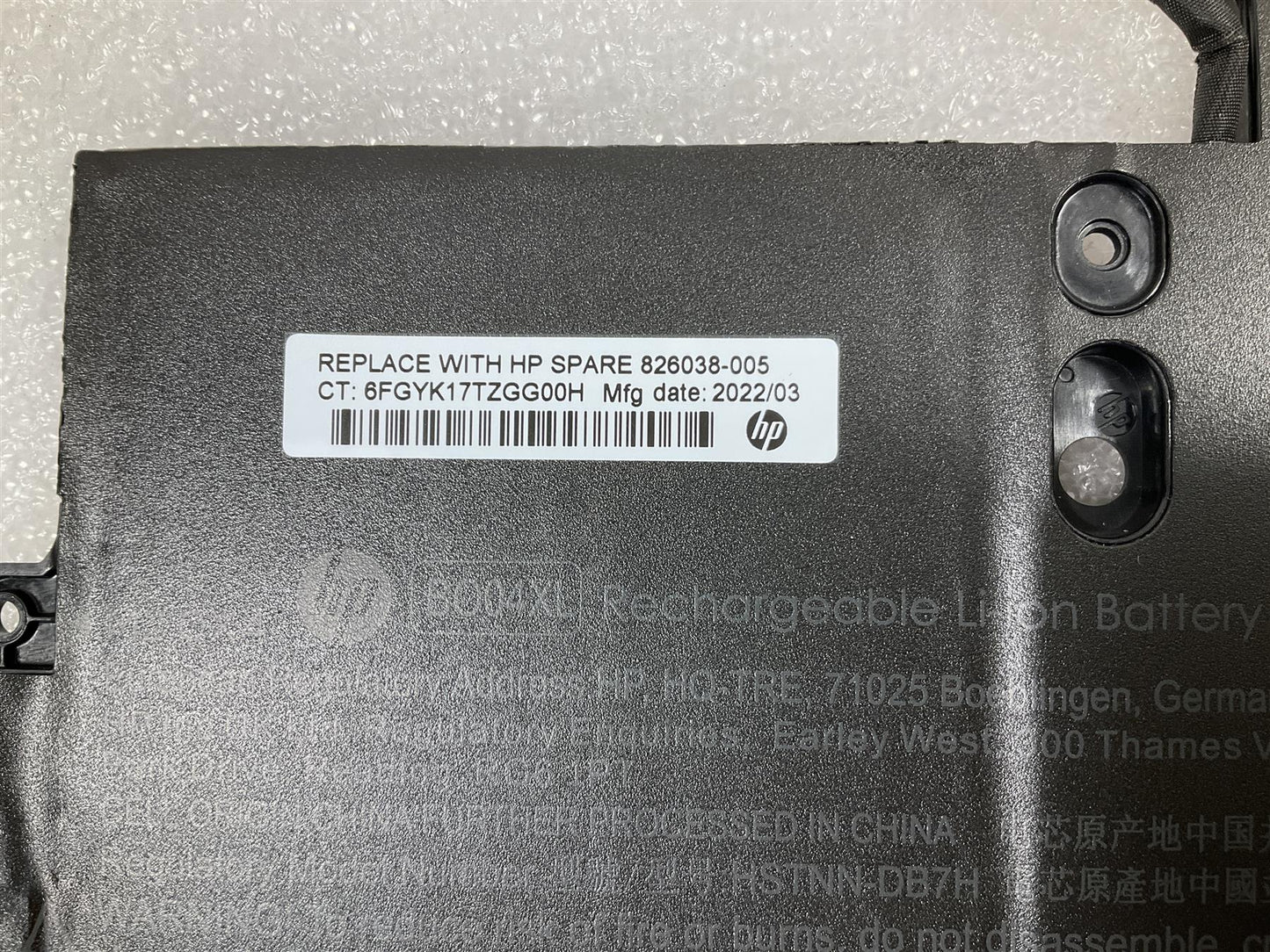 HP EliteBook Folio 1030 G1 826038-005 Battery 4 Cell 40Wh 2.6Ah li ion Genuine