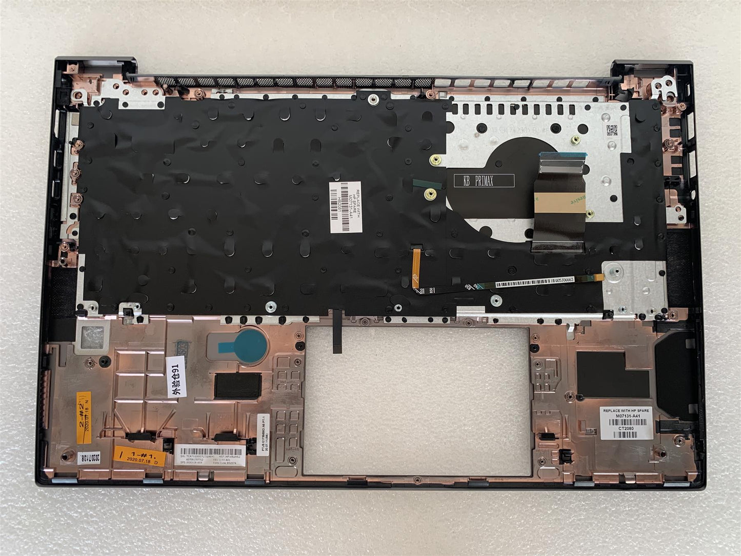 HP ZBook Firefly 14 G8 M07131-A41 Belgian Keyboard Layout Belgium Palmrest NEW
