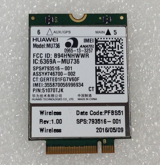 HP 430 SPS-WWAN MU736 793516-001 HSPA+ w/gp WWAN CARD NEW