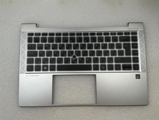 For HP EliteBook 845 G8 M52492-031 With Stickers UK English Keyboard Palmrest