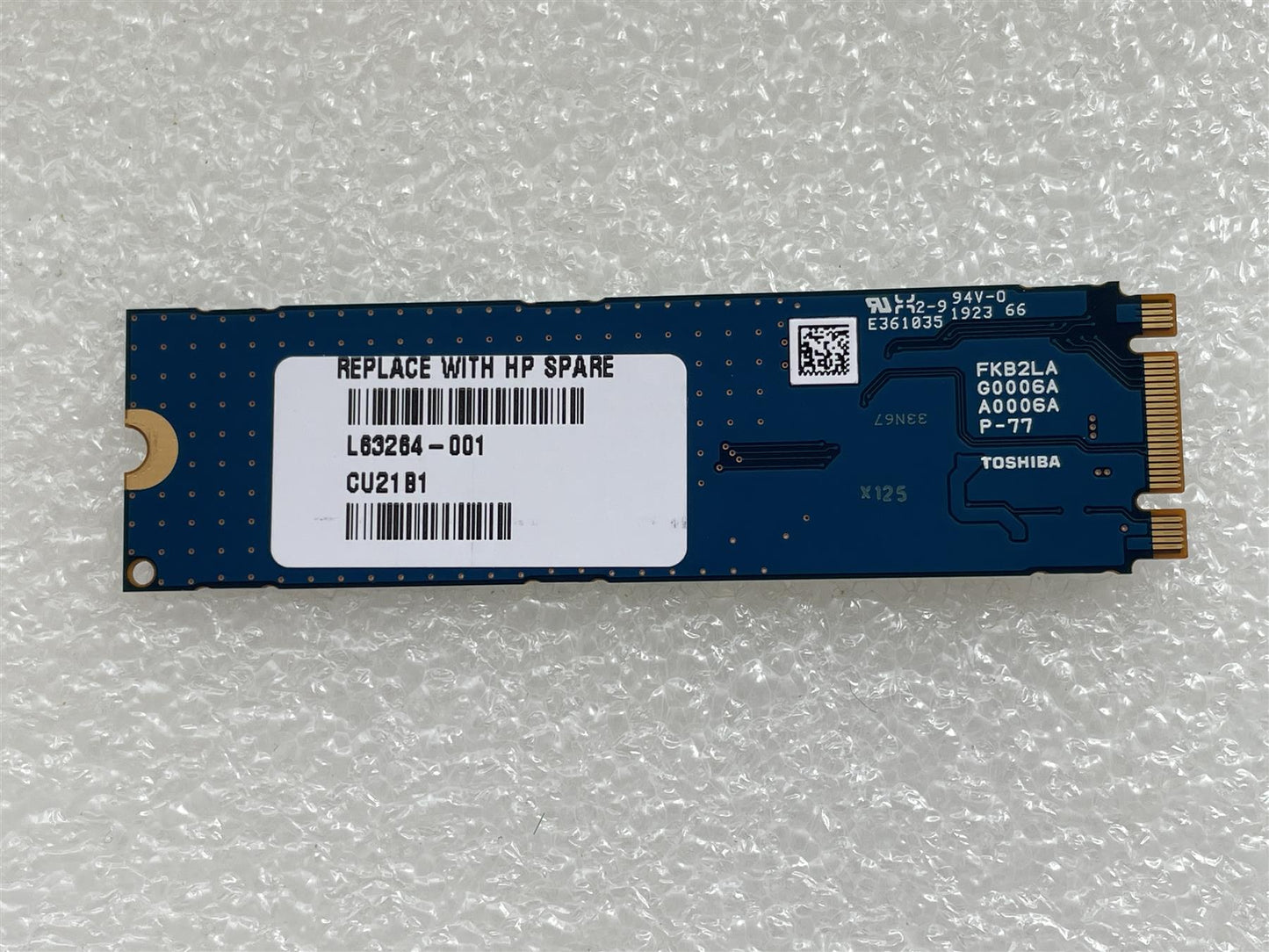 For HP SSD L63264-001 Toshiba KBG30ZMV256G 256GB M.2 NVMe Solid State Drive NEW