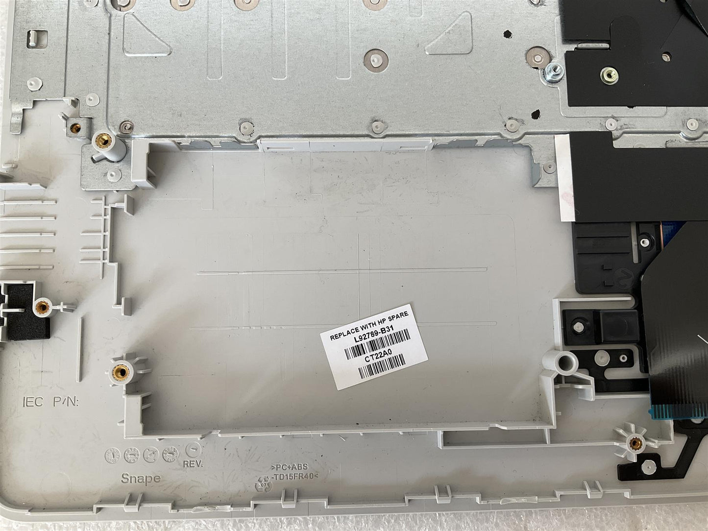HP LAPTOP 17-BY 17-CA M01205-B31 L92789-B31 US int. English International also named dutch Keyboard Palmrest