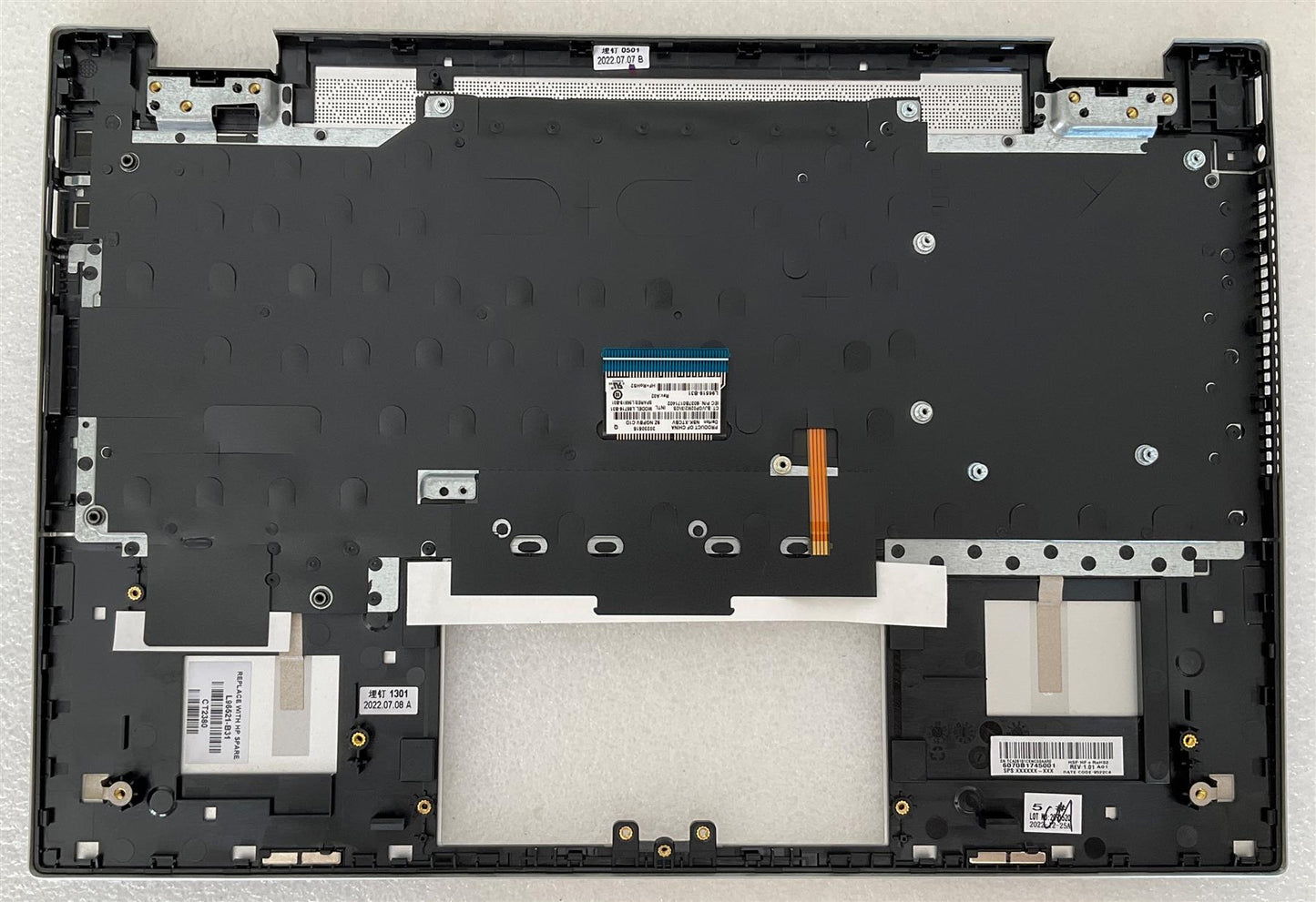 HP PAVILION X360 14-DW M01289-B31 L96521-B31 US English Keyboard Palmrest dutch international  (also Compatible L85716-B31 L96519-B31 L96521-B31)