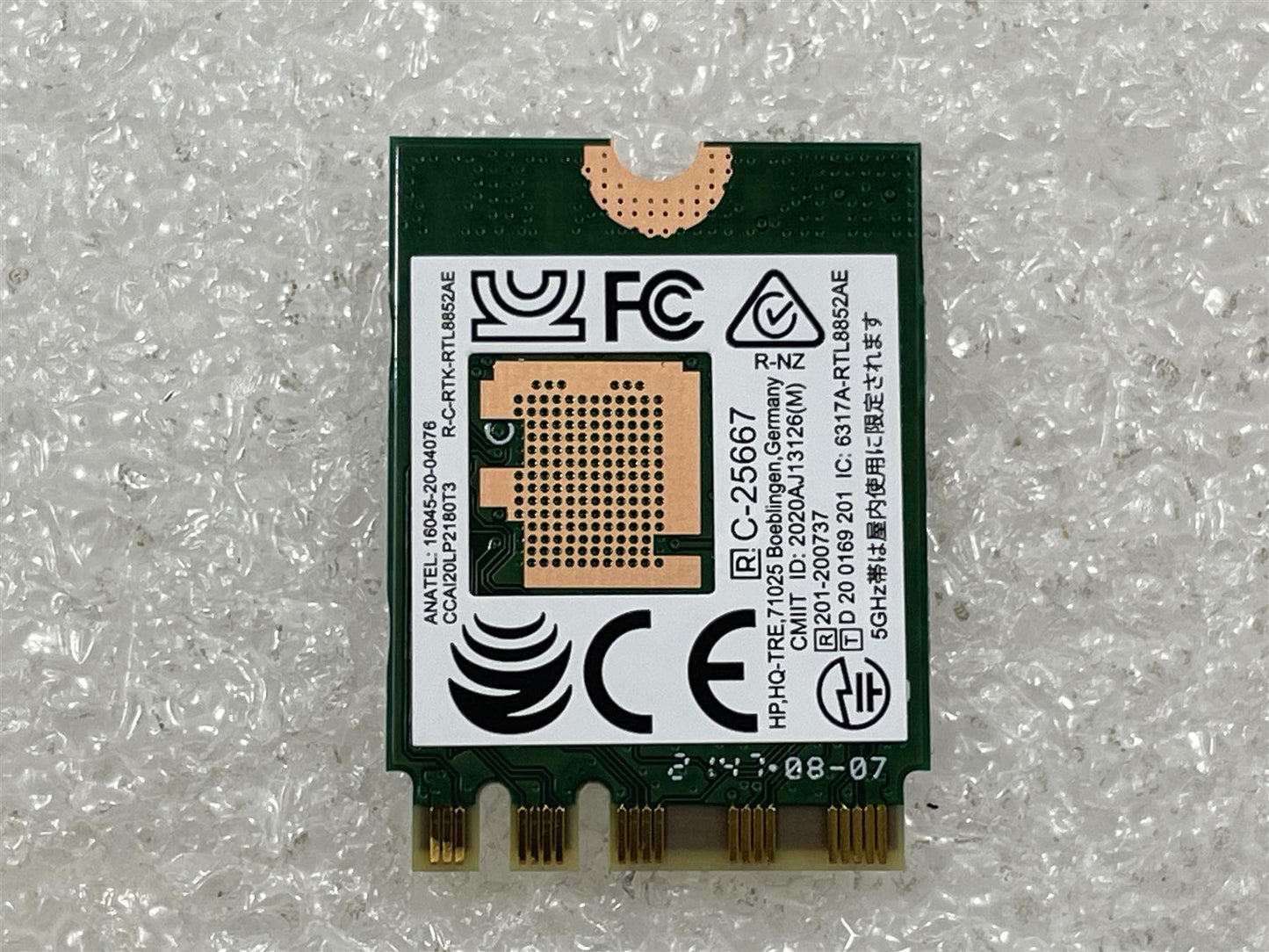 HP M34027-001 M34023-001 Realtek RTL8852AE Card WiFi Adapter 2.4G/5G Bluetooth