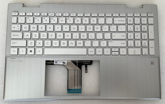 HP PAVILION X360 15-ER M48856-B31 M45129-B31 US int. English International also named dutch Keyboard Palmrest