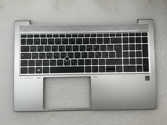 For HP EliteBook 850 G8 M35816-FP1 AZERTY Arabic Palmrest Keyboard Top Cover NEW