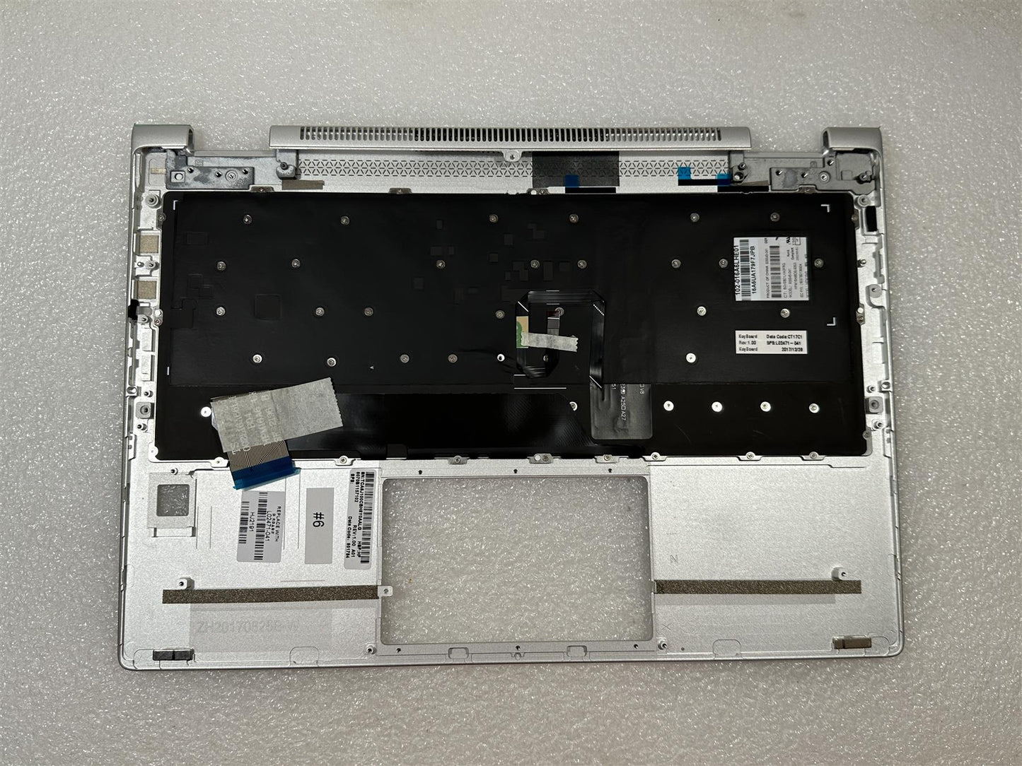 For HP EliteBook x360 1020 G2 L02471-041 German GR Palmrest Keyboard Top Cover