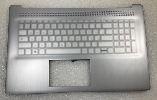 For HP Laptop 17-CN 17-CP M53082-031 UK English Sticker Keyboard Palmrest NEW
