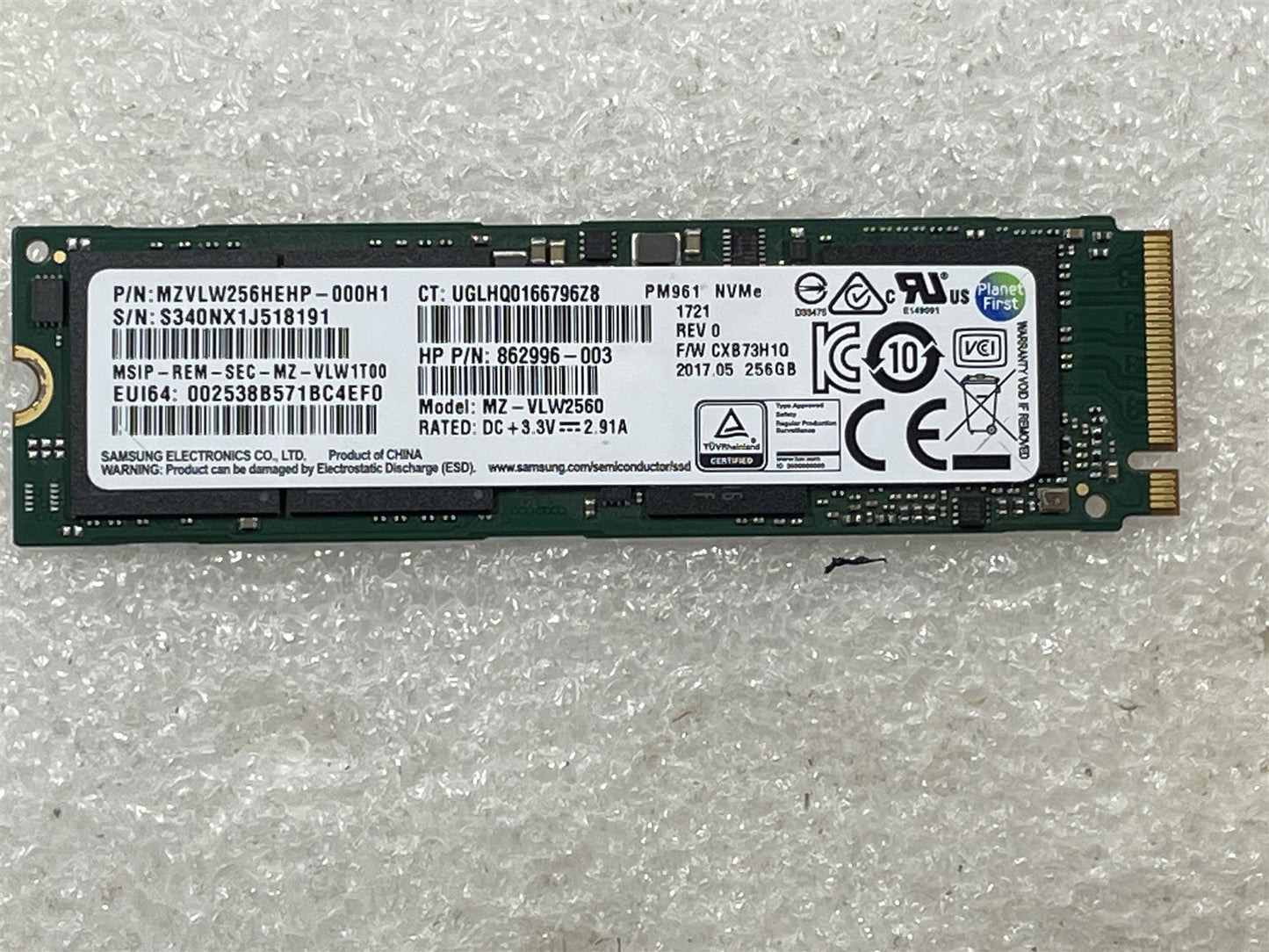 For HP L30764-001 Solid State Drive SSD 256GB M.2 PCIe