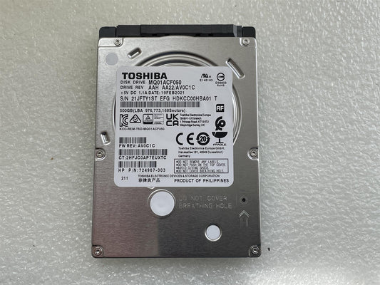 For HP 703267-003 Toshiba MQ01ACF050 500 GB 2.5 SATA HDD Hard Disk Drive NEW