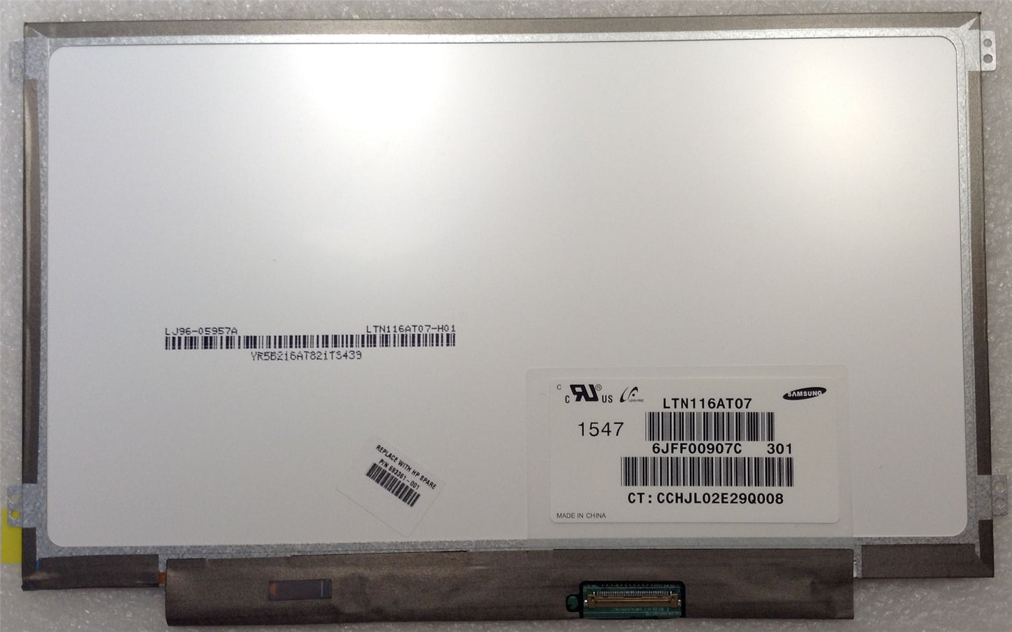 HP Compaq Elitebook 2170p 11.6 1368x768 LTN116AT07 693361-001 Display Panel NEW