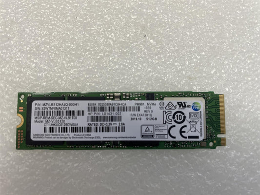 For HP L63263-001 Samsung MZVLB512HAJQ NVMe PM981 512GB SSD Solid State Drive