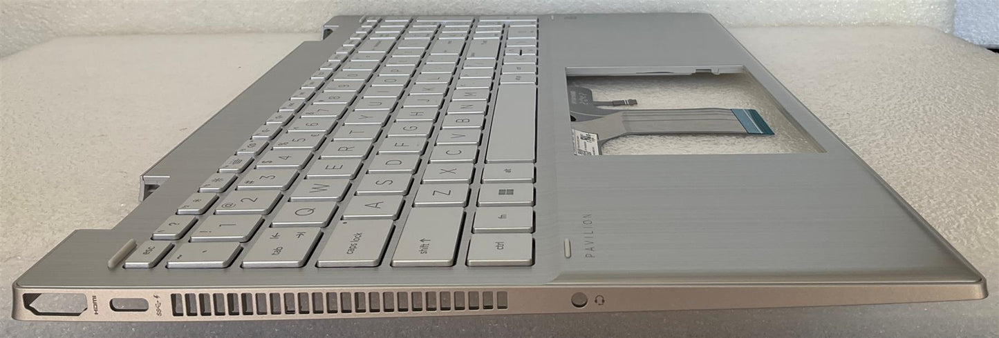 HP PAVILION X360 15-ER M48856-B31 M45129-B31 US int. English International also named dutch Keyboard Palmrest