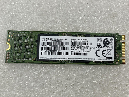 HP 844408-001 Samsung PM871b Solid State Drive SSD 256GB M.2 SATA MZNLN256HAJQ