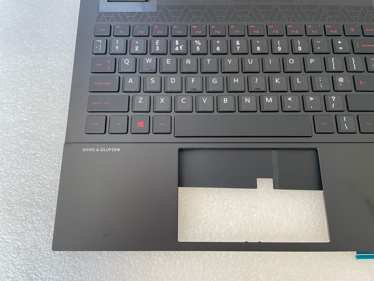 for HP Omen 15-EK M09007-031 M00838-031 UK English Keyboard Palmrest With Sticker