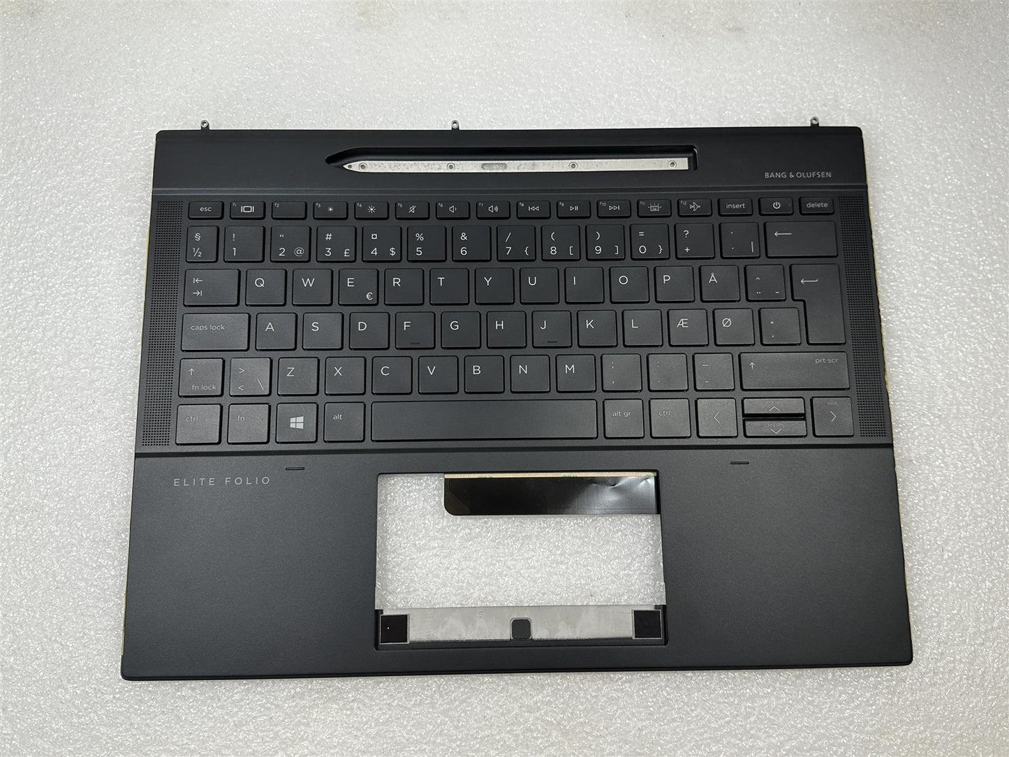 For HP Elite Folio 13.5 inch 2-in-1 M35264-081 Danish Palmrest Keyboard Danca