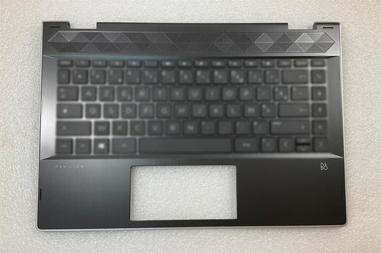 HP PAVILION 14-CD 14-DD L22401-031 L18947 Keyboard Palmrest UK English Stickers