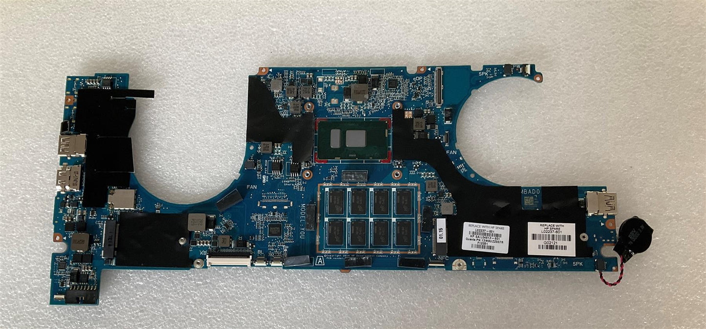 for HP EliteBook 1040 G4 L02237-601 001 Intel I7-7600U UMA Motherboard NEW