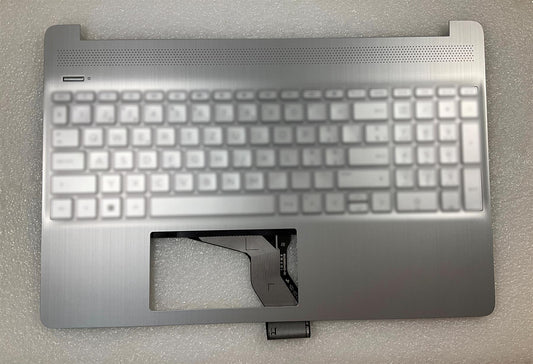 For HP 15S-EQ 15S-FQ N21403-031 M17185-031 Keyboard Palmrest UK English Stickers