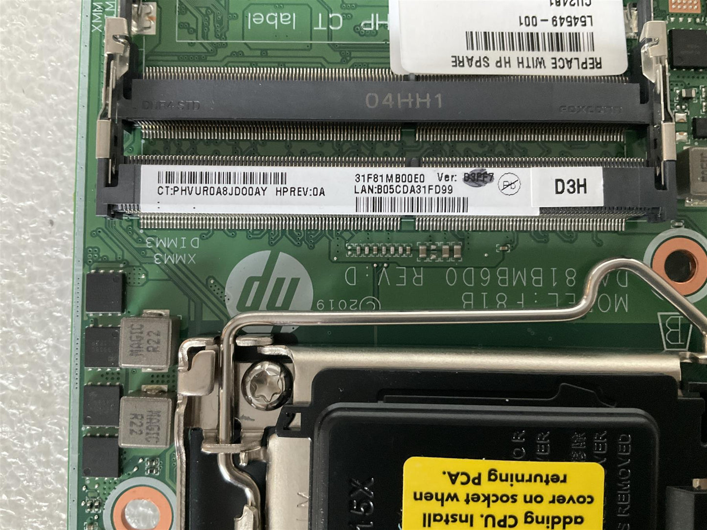 for HP EliteDesk 800 G5 DM L54549-001 Intel LGA1151 CPU Socket Motherboard NEW