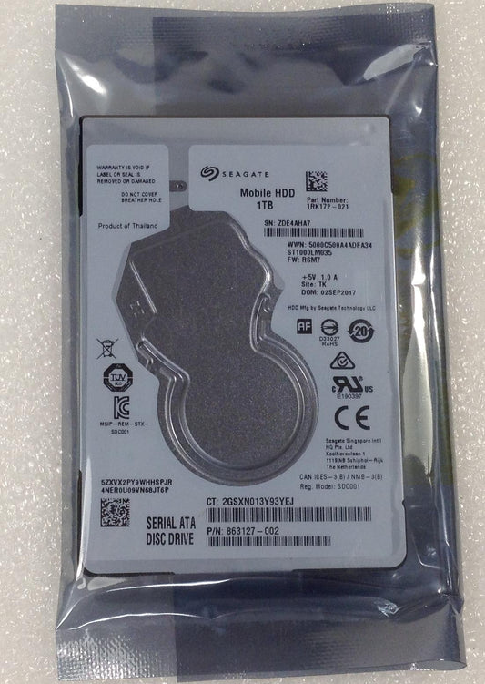 HP 714257-001 HDD SEAGATE 1TB 2.5 Hard Disk Drive 5400 128MB 6Gb/s ST1000LM035