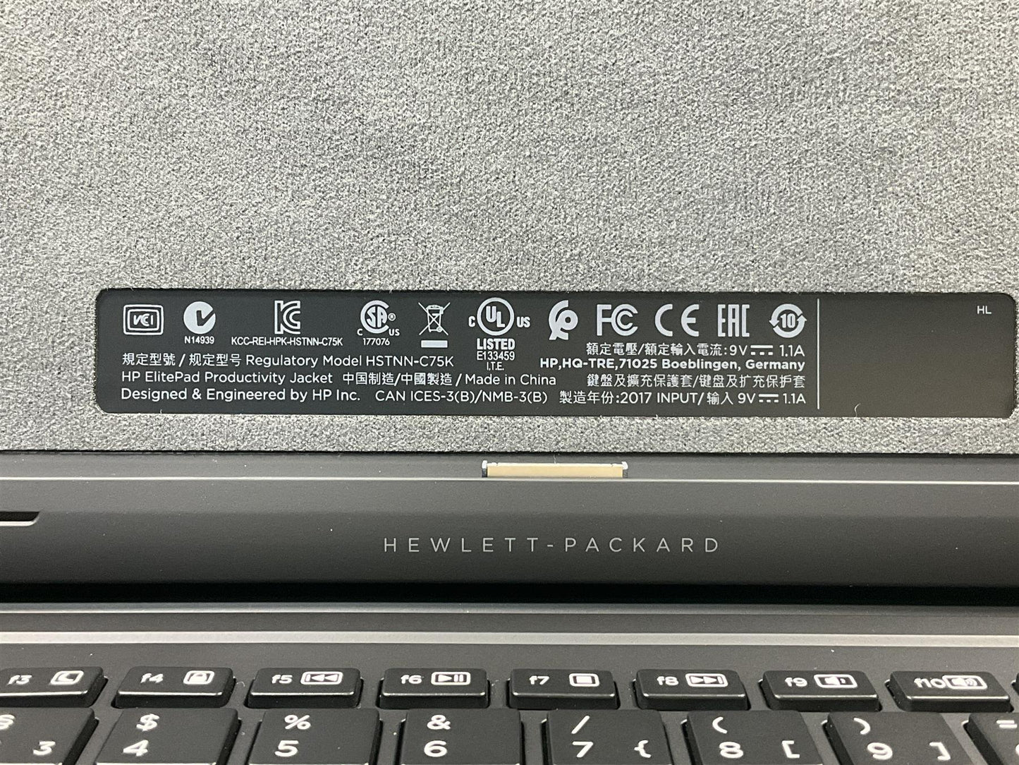 HP ElitePad 900 G1 1000 G2 724301-041 Jacket Keyboard Germany German Palmrest