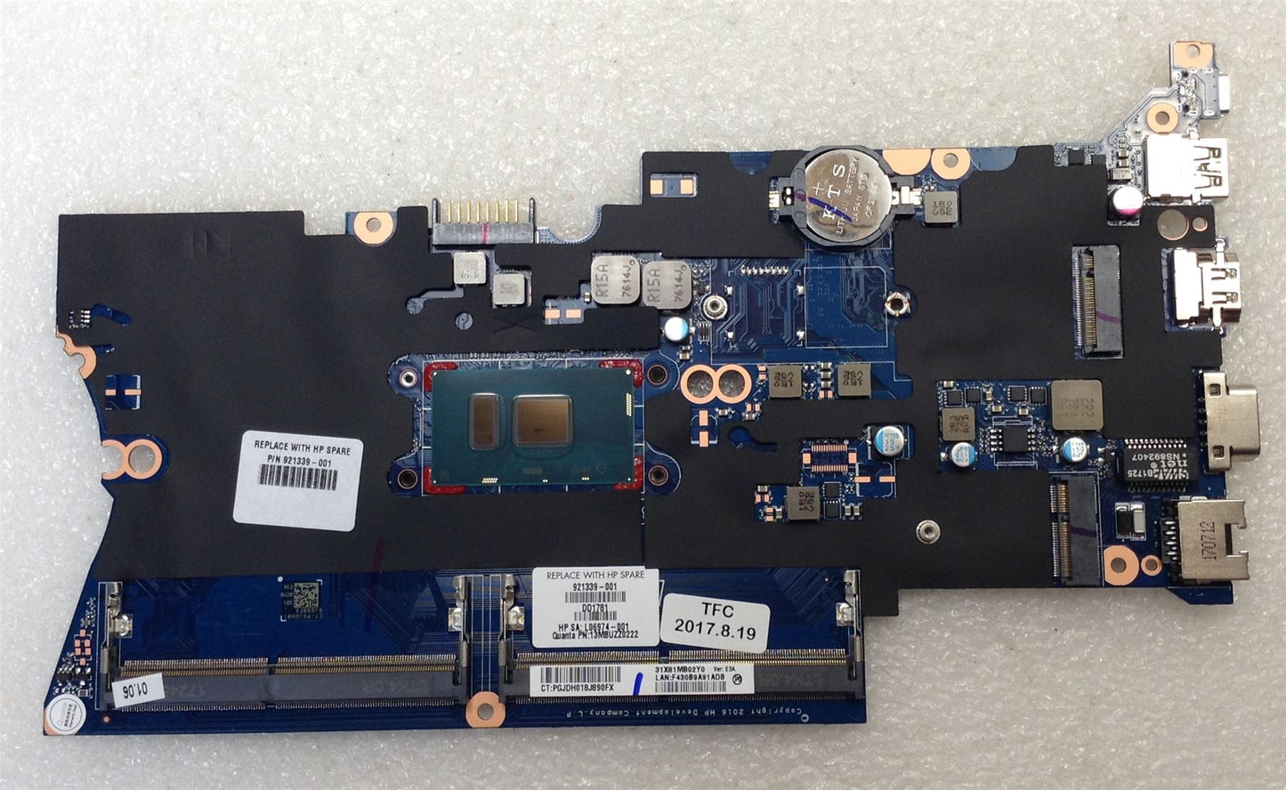 HP Probook 440 G4 Laptop Motherboard Intel 3865U 921339-001 NEW