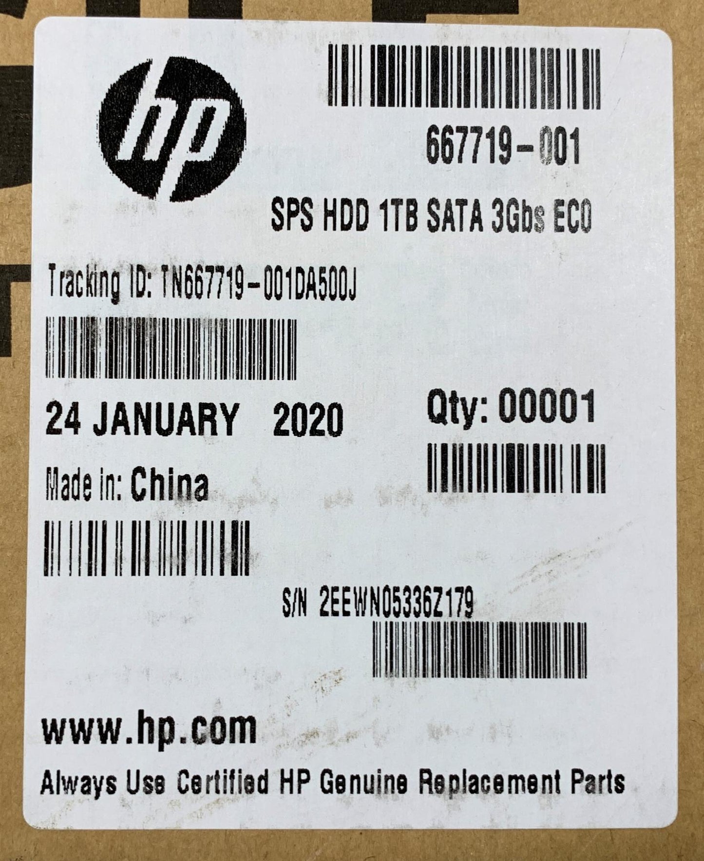 HP 667719-001 Seagate ST1000DM003 HDD Hard Disk Drive 1TB 1000 GB SATA 3.5 inch