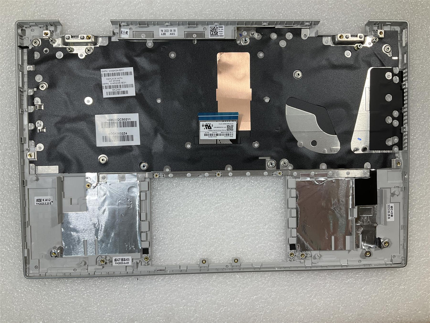 HP Pavilion X360 14-DY M49434-B31 M45225-B31 US int. English International also named dutch Keyboard Palmrest