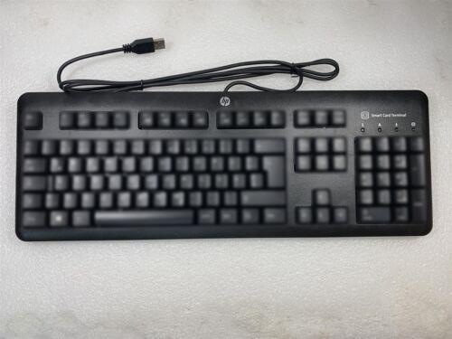 HP 701671-031 Wired Keyboard English with Smart Card Reader USB STICKER NEW