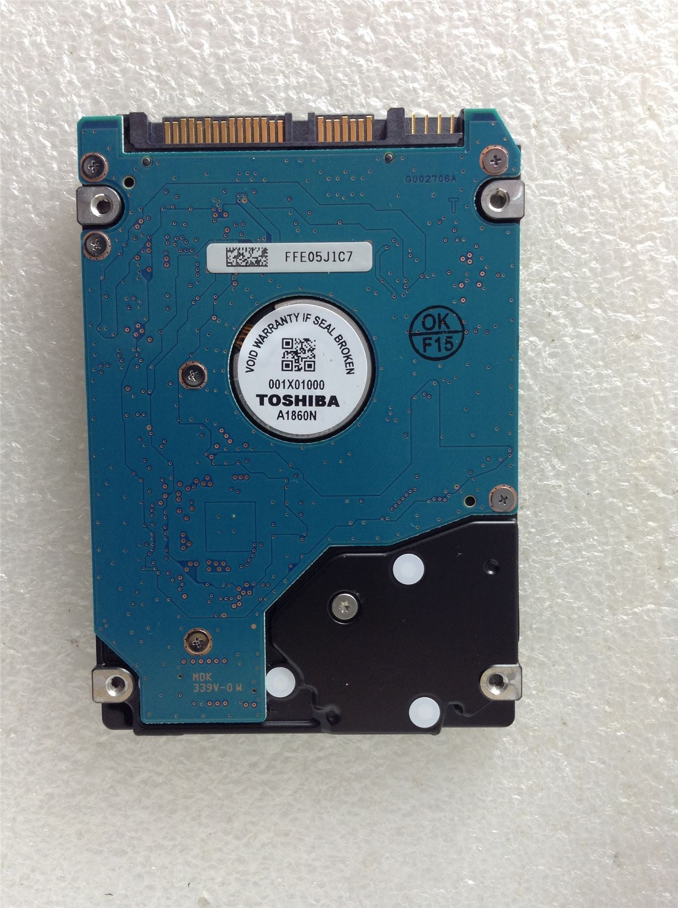 Hard Disk Drive HDD spares parts FAULTY TOSHIBA 320GB MK3265GSXV HDD2J13 UY01
