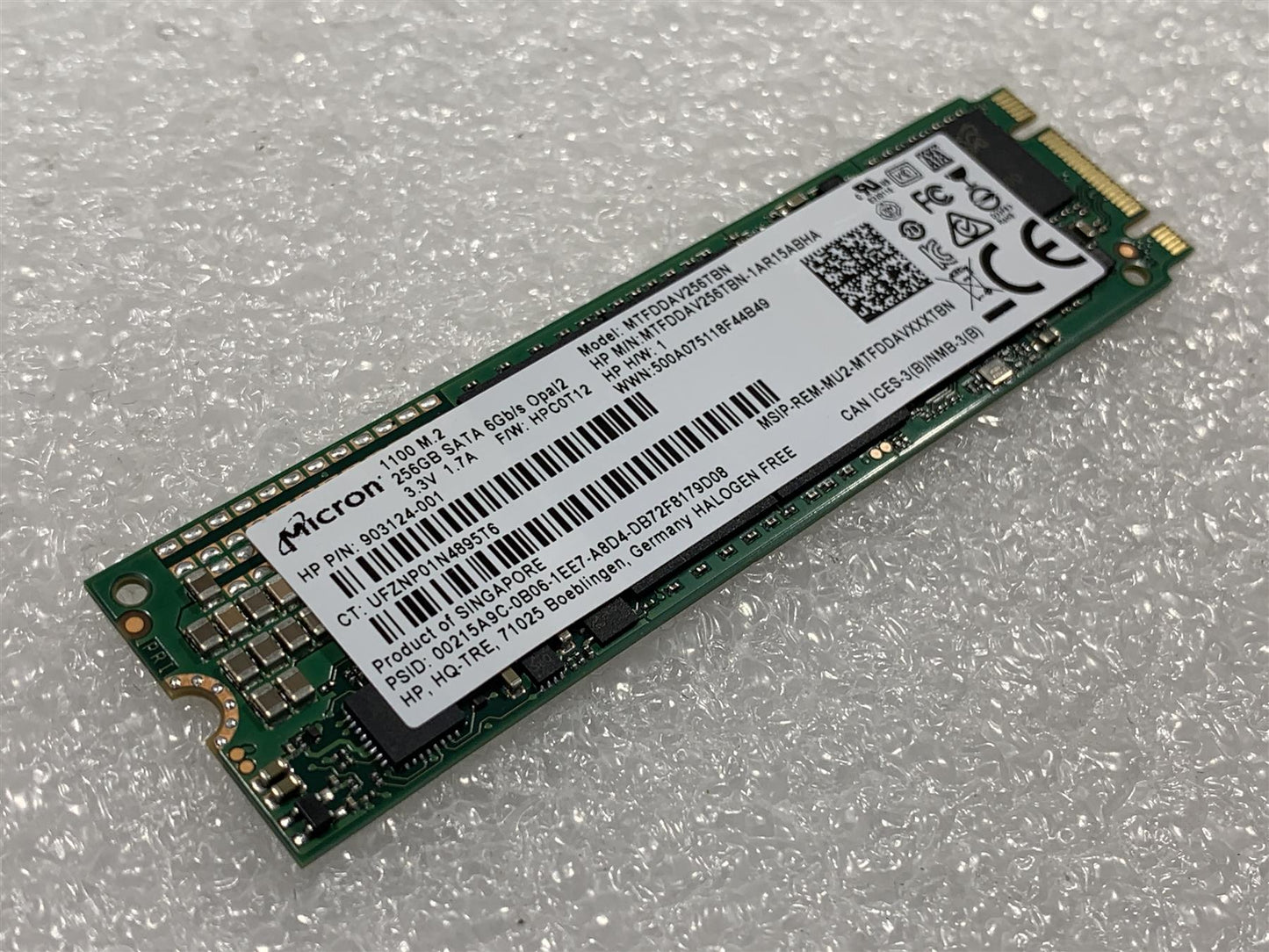 HP Elitebook Folio 1040 G1 763998-001 SSD Solid State Drive 256GB M.2 SATA NEW