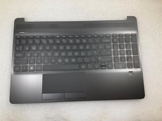 For HP 15-DW 15T-DW L53739-031 L52153 UK English Keyboard Palmrest With Stickers