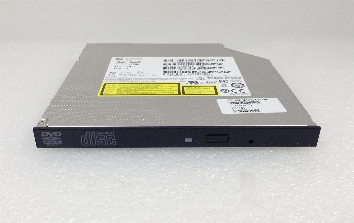 Hp 280 G2 908962-001 DVD ROM Drive ODD Optical Optic Disc Disk drive 9.5 Slim Genuine Original NEW