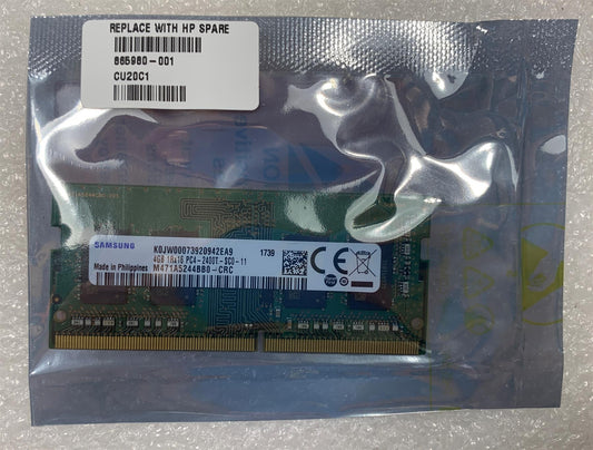 HP 865980-001 Samsung K0JW00073920942EA9 4 GB PC4 DDR4 2400T Ram Memory